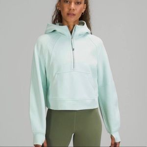 Lululemon Mint half zip Scuba oversized hoodie